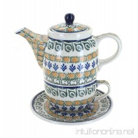 Polish Pottery Herb Garden Tea for One - B002S0IJ62